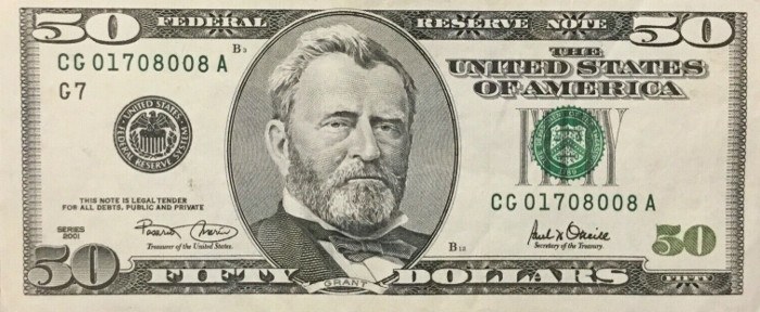 50 dollar bill